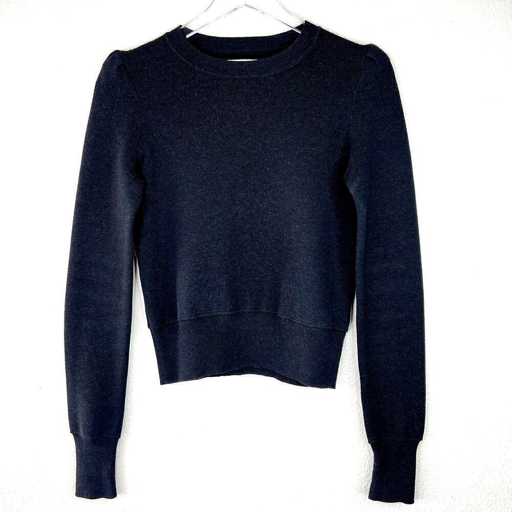 Isabel Marant Benton Double Regular Sweater Pullover Wool Blend Shoulder Pad 36